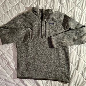 Patagonia Better Sweater Quarter Zip Jacket - Large, Gray